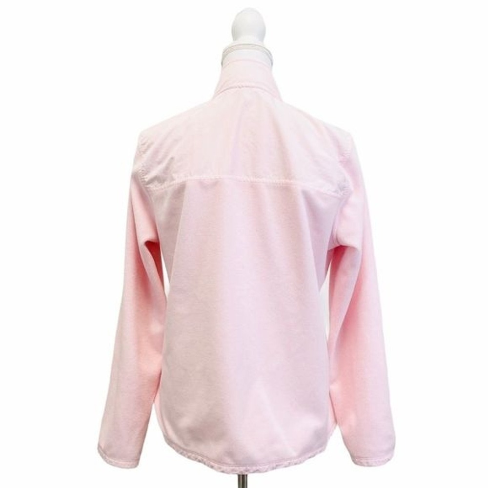 Tommy Hilfiger Baby Pink Zip Up Fleece Jacket Zip Pocket L/G Large - Picture 5 of 6